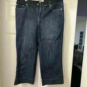 Black House White Market Wide Leg Denim Capris